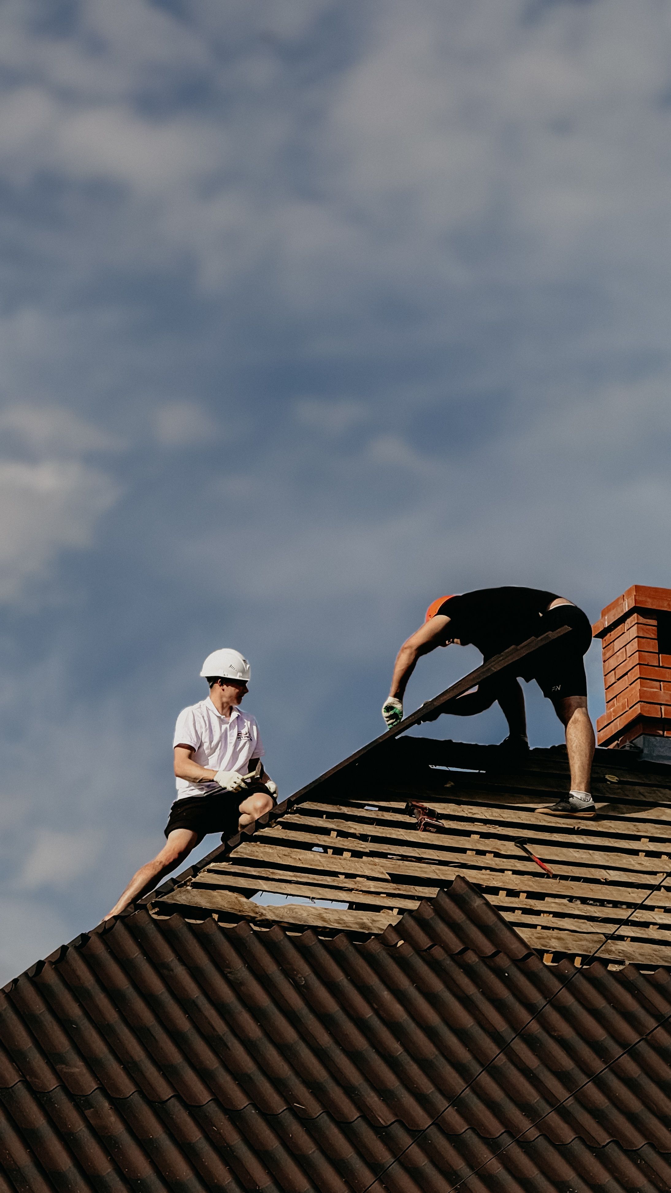 Professional chimney and roofing work