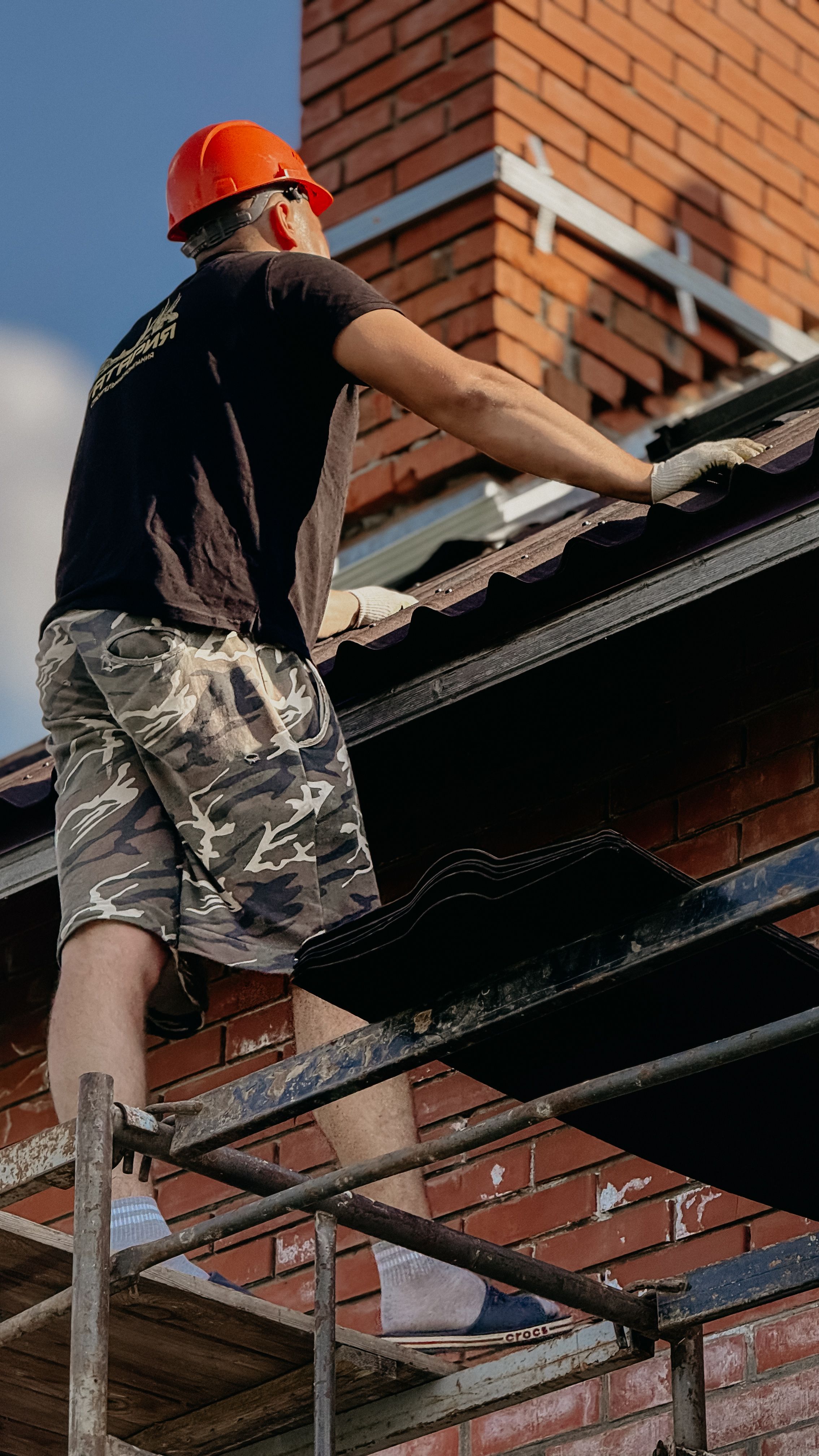 Roof installation project