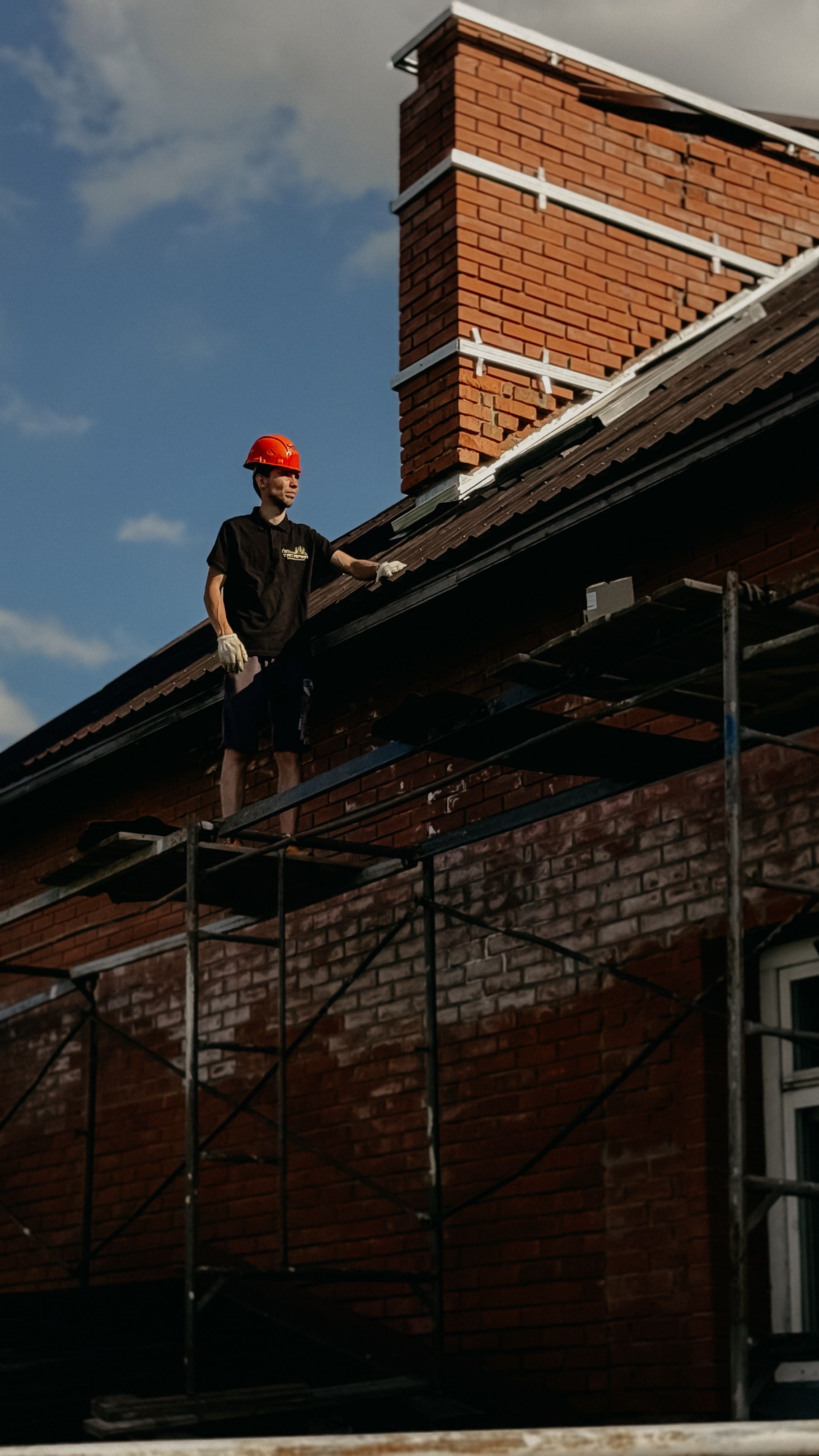 Chimney cap installation